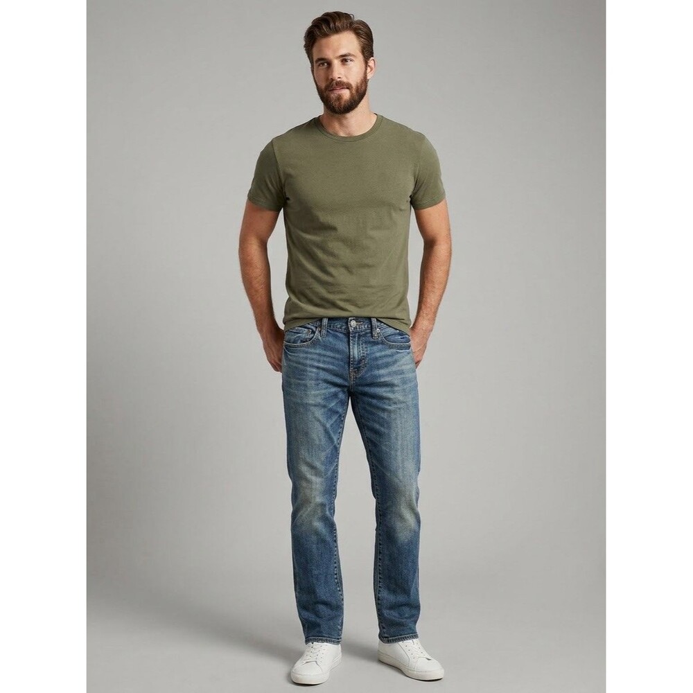 NWT American Eagle Mens Skinny Jeans W30 L32 Medium Wash Stretch Denim Pants